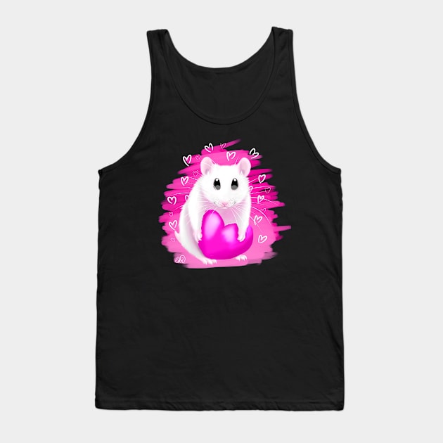 Heart Hamster Tank Top by MeepsMarvelousMonstrosities